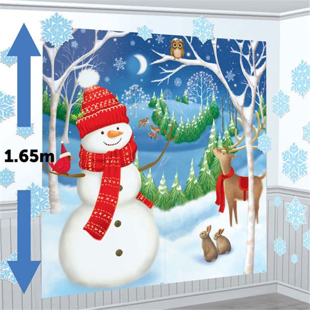 Lumiukko Scenesetters ja hiutaleet - Joulusomisteet - 21414 - 1