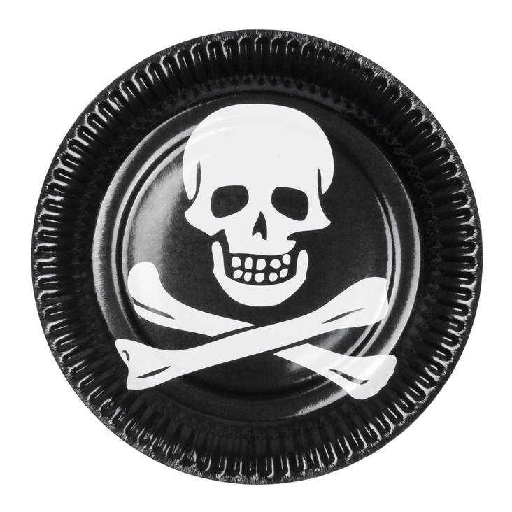 Merirosvo lautaset 6ps - Merirosvot - 22194 - 1