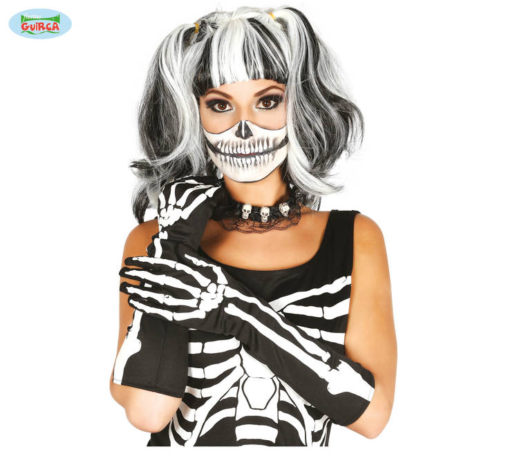 Pitkät pääkallo käsineet - Pitkät käsineet - 18014 - 2