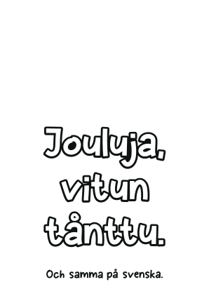 Tonttu ulos kurkistaa joulukortti - Postikortit - 32044 - 1