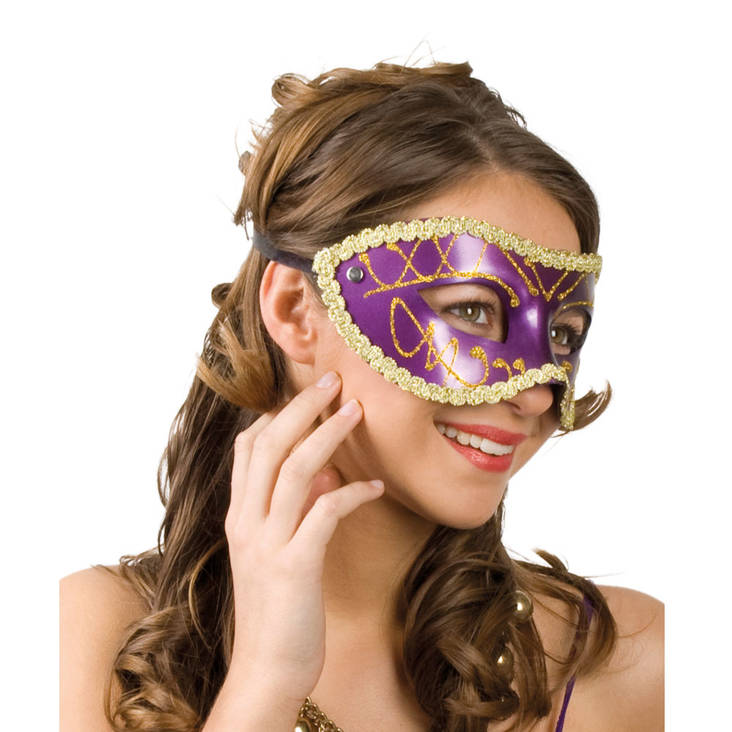 Venetsialaisnaamio Gabriella Violetti - Venetsialaiset - 14224 - 1