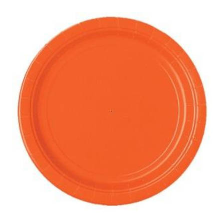 Iso pahvilautanen oranssi 8kpl - Oranssi - 18715 - 2