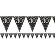 Kultamusta Happybirthday 30V viirinauha - Synttärit - 30365 - 1