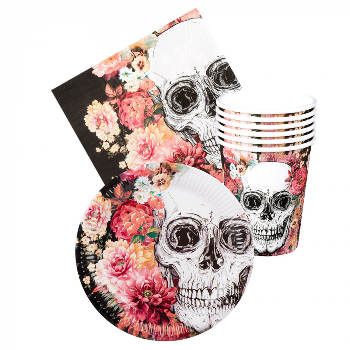 Halloween Day of the dead kattaussetti - Halloween / Kauhu - 31095 - 1