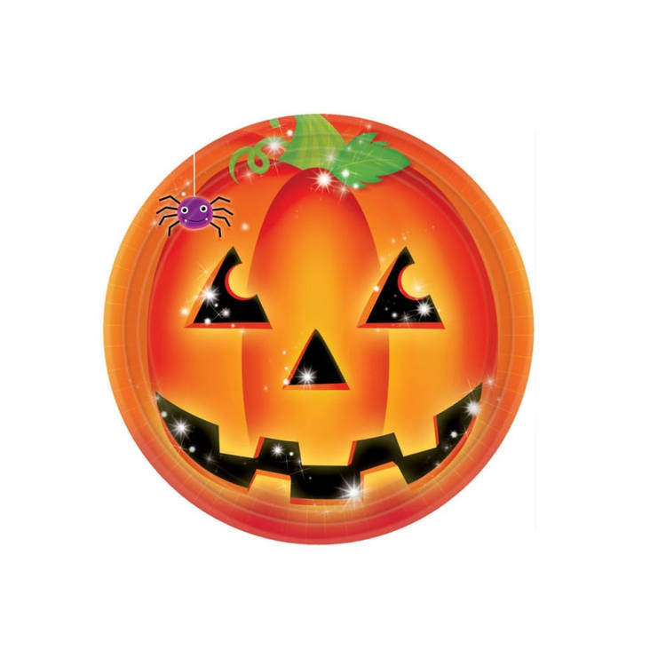 Halloween lautanen 8kpl - Halloween / Kauhu - 19525 - 2