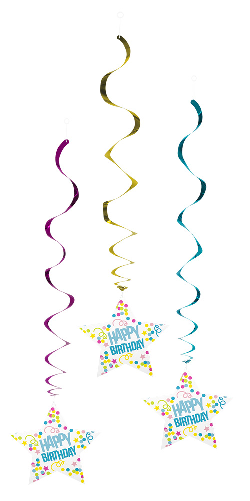 Happy birthday roikkuvat koristeet - Synttärit - 30165 - 1