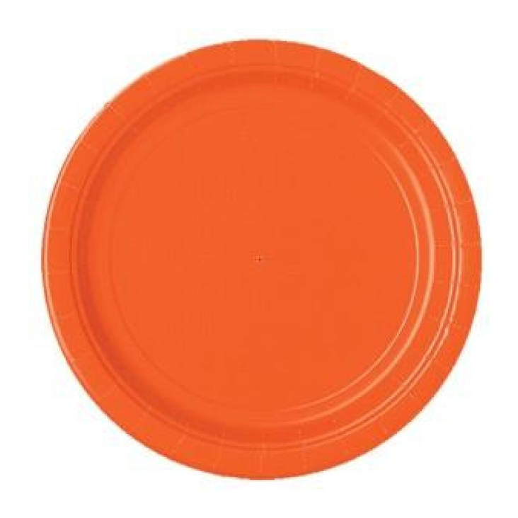 Iso pahvilautanen oranssi 8kpl - Oranssi - 18715 - 2