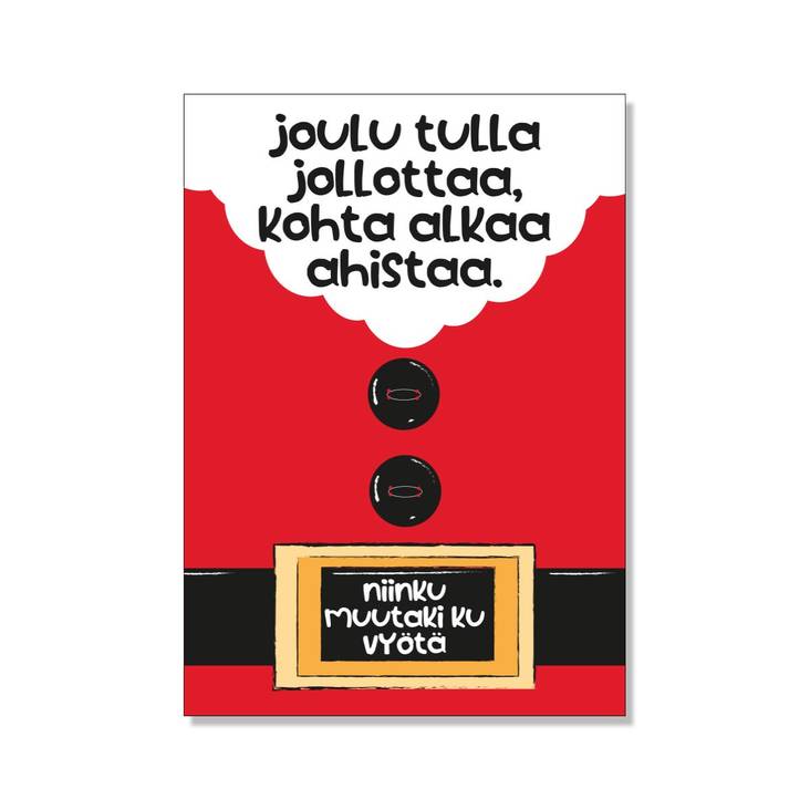 Pikkasen kiristää joulukortti - Postikortit - 32045 - 1