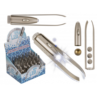 Pinsetit Led valolla - Manikyyritarvikkeet - 31395 - 1