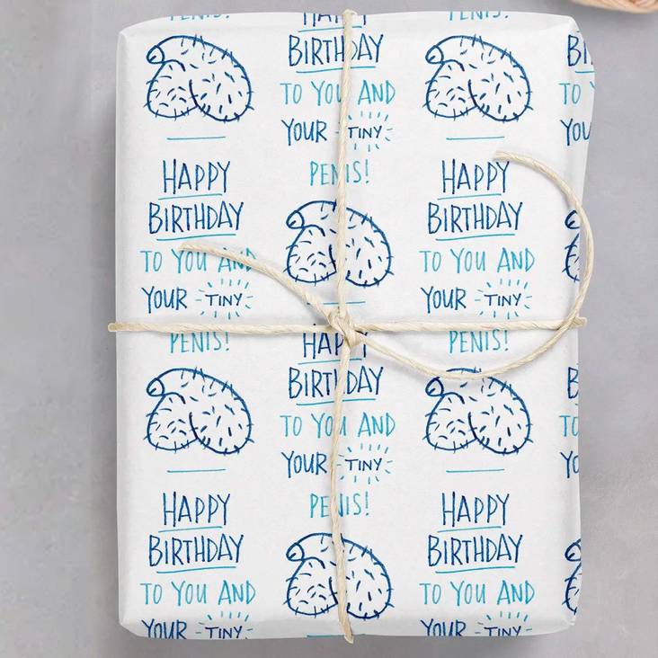 Sinisen sävyjä lahjapaperi - Lahjakassit - 31915 - 1