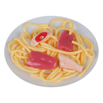 Spagettilautanen kielenpalasilla - Feikit ja koristeet - 11625 - 2