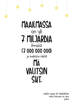 Valintoja, valintoja kortti - Postikortit - 30755 - 1