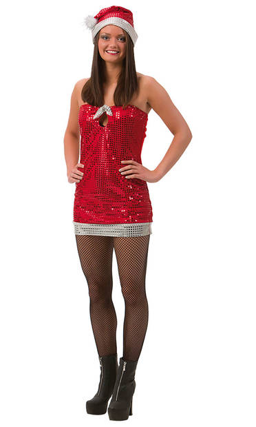 Joulutonttu Glitterihame S/M - Hassun hauskat asut - 15186 - 1