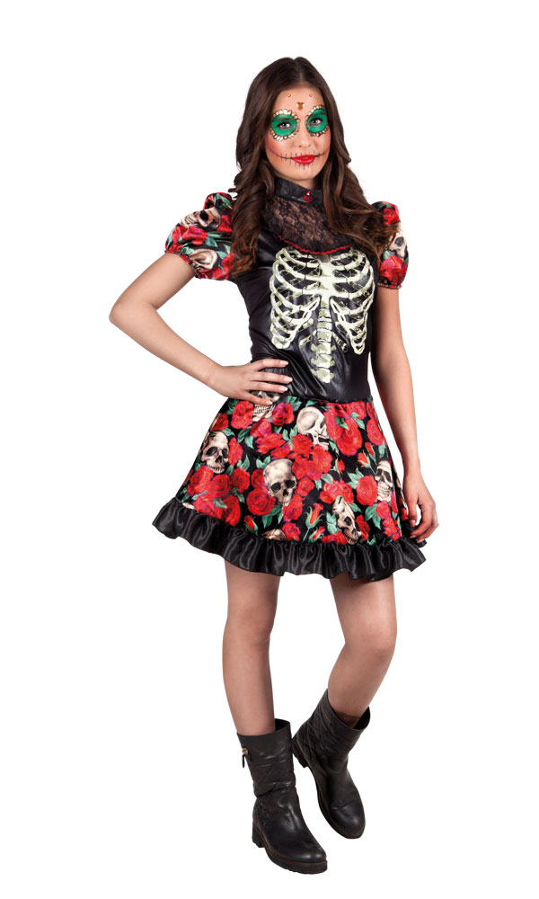 14-16V Day of the Dead Nina Catrina - Kauhu ja noidat - 20696 - 1