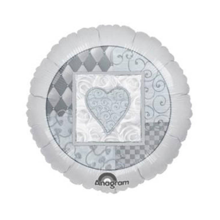 Foliopallo Platinahääpallo - Häät ja juhlat - 13396 - 1
