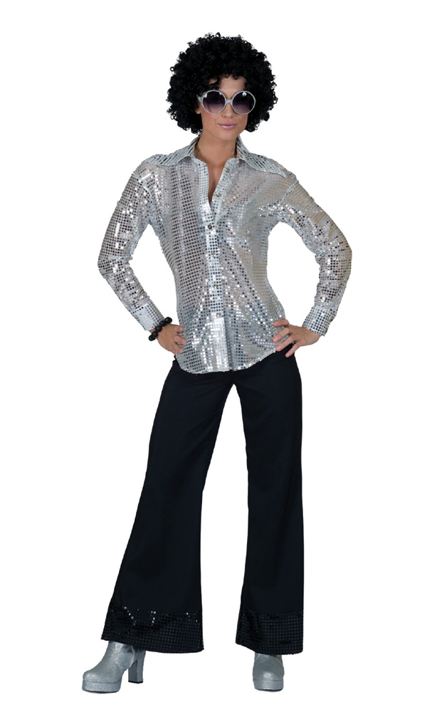 Hippi housut mustat kimalteilla - Disco ja 1900-luku - 18436 - 1