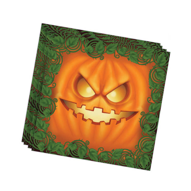 Kurpitsa Halloween lautasliinat - Halloween / Kauhu - 21976 - 1