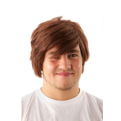 Peruukki Ruskea Guy - Lyhyet peruukit - 15906 - 1