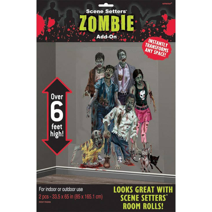 Seinäkoriste Zombie perhe - Tarrat, bannerit ja muut - 19516 - 1