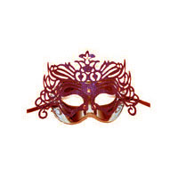 Venetsialaisnaamio Puna/lila - Venetsialaiset - 15286 - 1