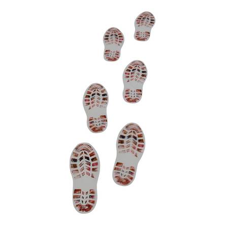 Veriset kengänjäljet lattiaan 6pcs - Tarrat, bannerit ja muut - 31787 - 1
