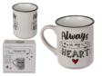 Always in my heart motti - Kahvikupit - 30077 - 1
