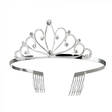 Hopeinen Tiara Timanteilla - Tiarat - 31697 - 2