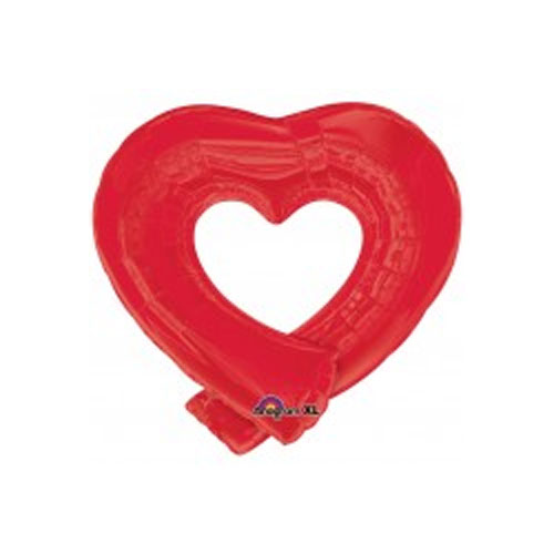 Foliopallo Punainen sydän - Sydän - 13227 - 1