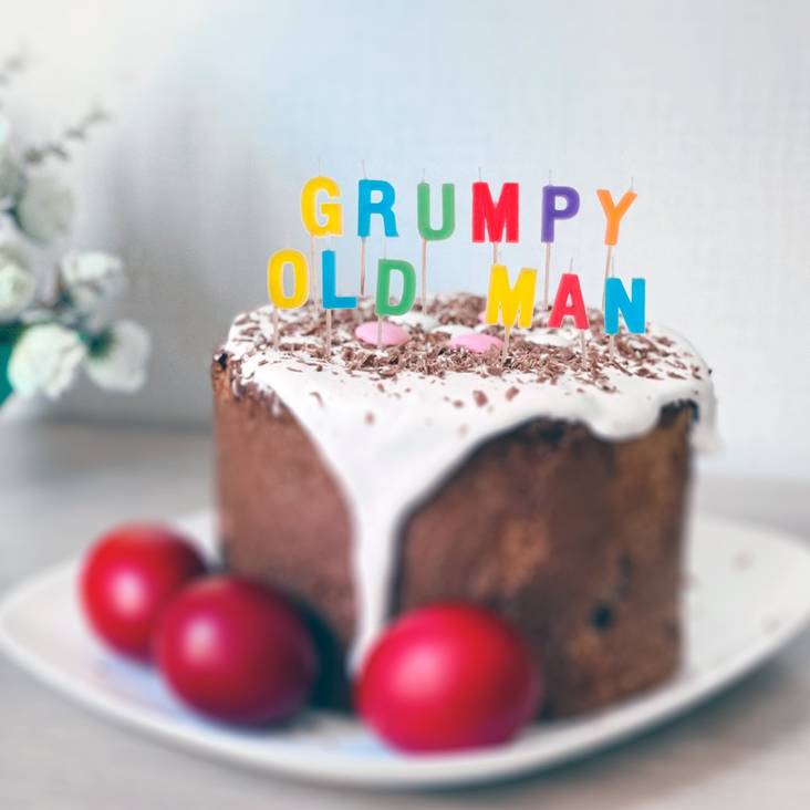 Grumpy old man kynttilät - Synttärit - 31917 - 1