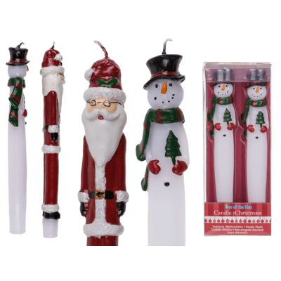 Jouluinen kynttillä 2 kpl - Joulusomisteet - 31577 - 1