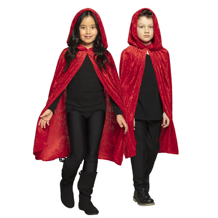 Punainen samettiviitta 115cm - Kauhu ja vampyyrit - 30417 - 1