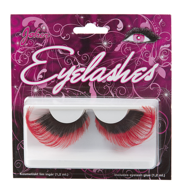 Silmäripset pitkät tuuheat puna-mustat - Silmäripset - 11407 - 1