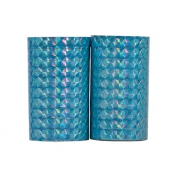 Vaaleansiniset hologrammi serpentiinit - Vauvakutsut / Baby Shower - 30017 - 1