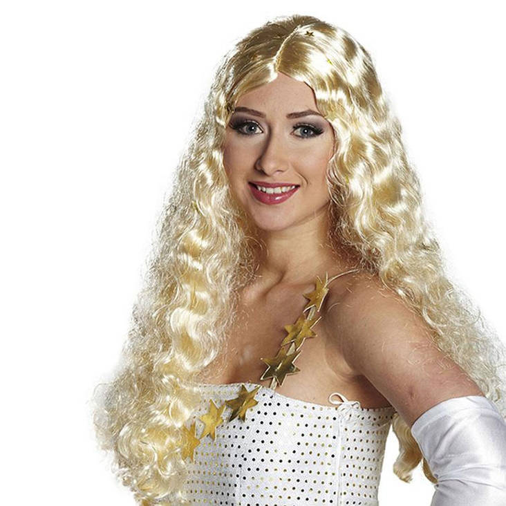 Vaaleat enkelin kiharat - Pitkät kiharaperuukit - 17057 - 1