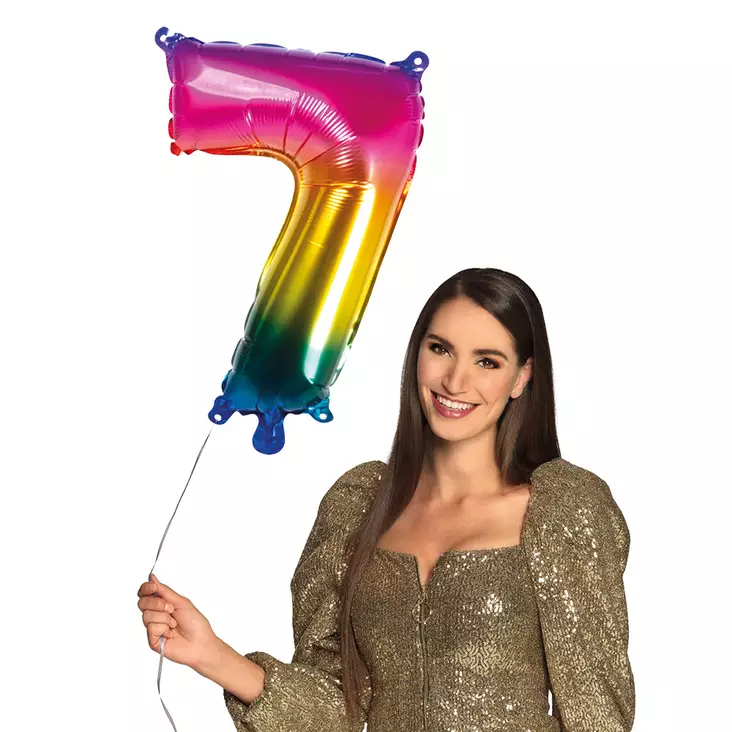 Foliopallo Nro.7 Sateenkaari 66cm - Numerot - 32217 - 1