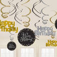 Kultahopea Happybirthday foliokiekurat - Synttärit - 21018 - 1