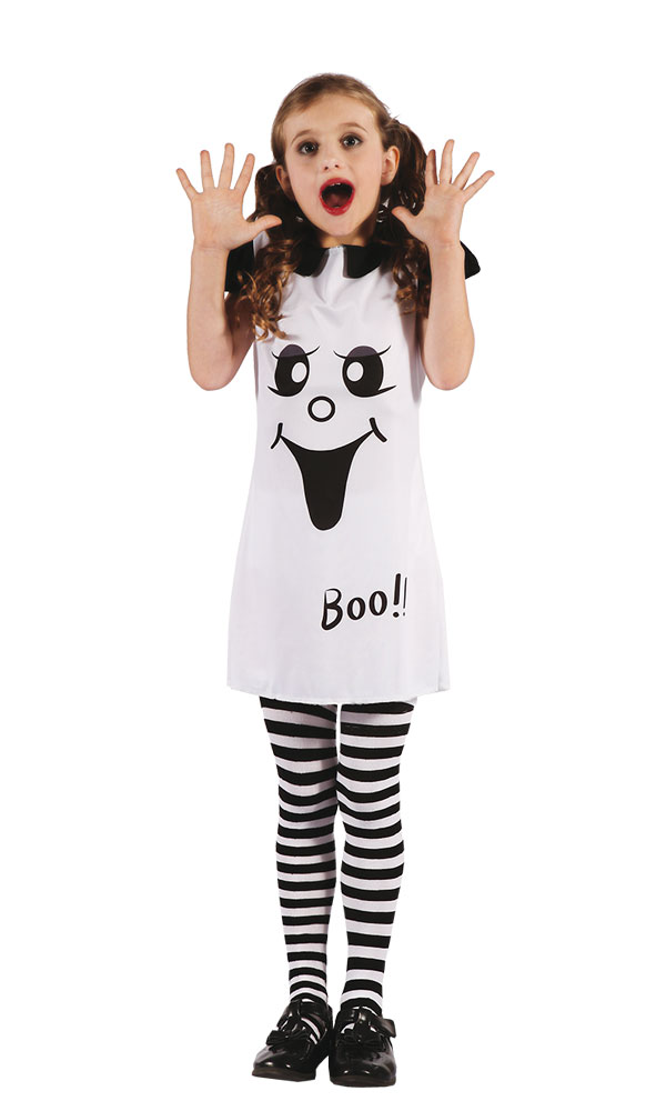 02-6V Haamu valkoinen Halloweenasu - Kauhu ja noidat - 21288 - 1