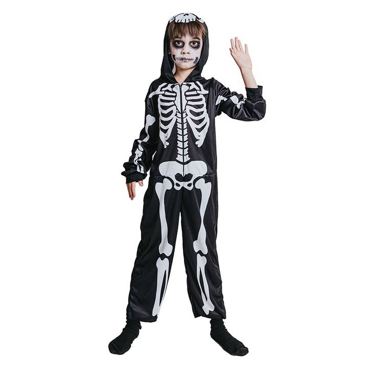 07-11V Halloween Luuranko Jumpsuit - Kauhu ja vampyyrit - 31818 - 1