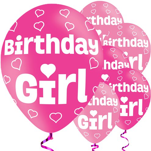 Birthday Girl ilmapallot - Teemapallot - 30358 - 1