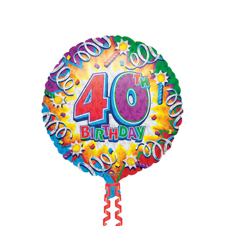Foliopallo Happy Birthday 40V - Syntymäpäivät - 13448 - 1