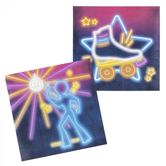 Lautasliina Disco fever - 70-Luku - 31408 - 1