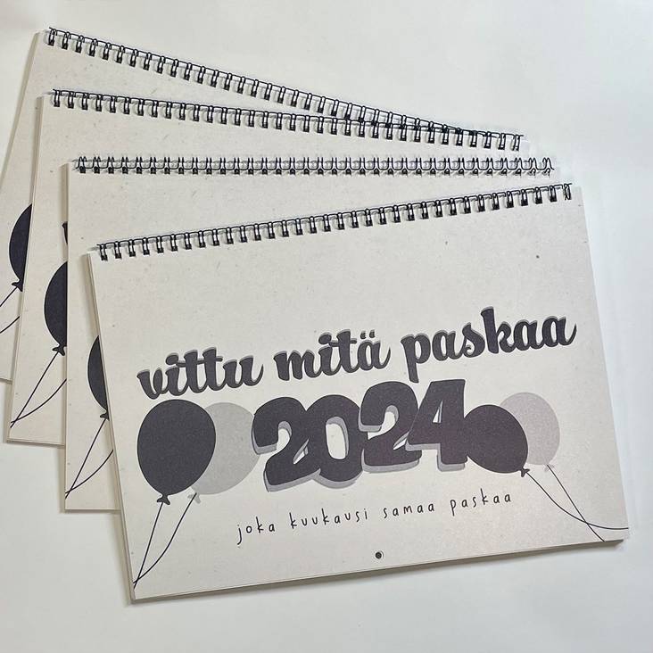 Vittu mitä paskaa seinäkalenteri 2024 - Muut - 31188 - 8