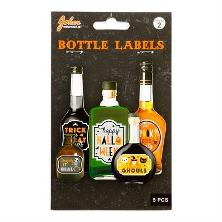 Pullo etiketit - Halloween / Kauhu - 31779 - 1