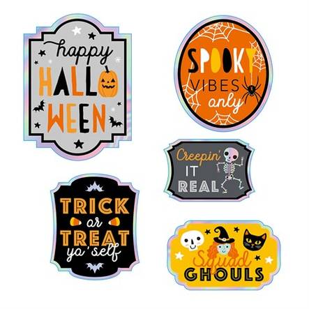 Pullo etiketit - Halloween / Kauhu - 31779 - 2