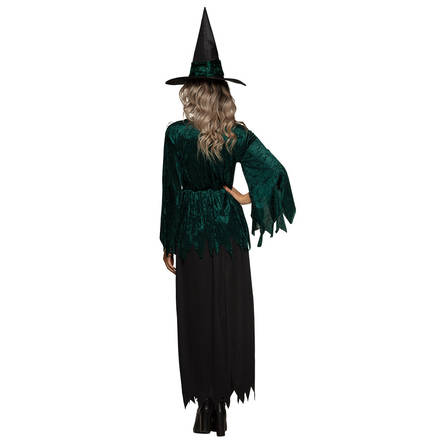 Vihreä noita naamiaisasu - Kauhu ja noidat - 31079 - 2