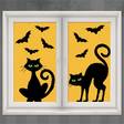 Halloween kissa ikkunakoristeet - Tarrat, bannerit ja muut - 21879 - 1