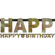 Kultamusta Happybirthday nauha - Synttärit - 21019 - 1