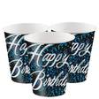 Sinisävyiset Happy birthday motit - Synttärit - 30379 - 1