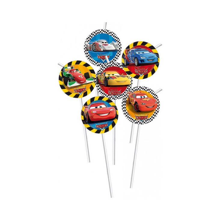 Autot kisaa Juomapillit 6kpl - Autot (Disney Cars) - 18819 - 1