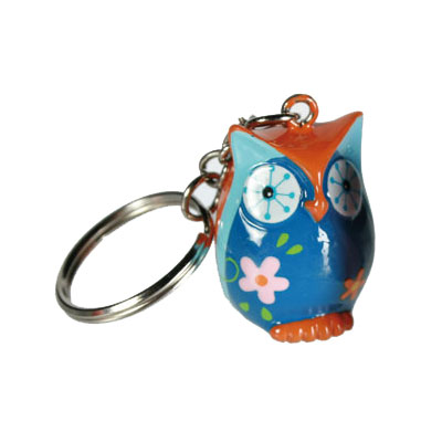 Avaimenperä sininen pöllö - Koristeperät - 17089 - 4